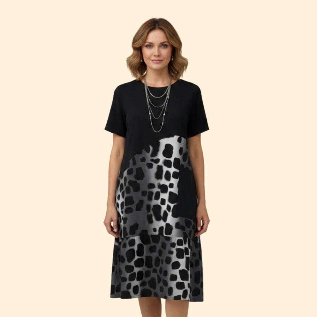 Women’s Casual Dress with Print Detail