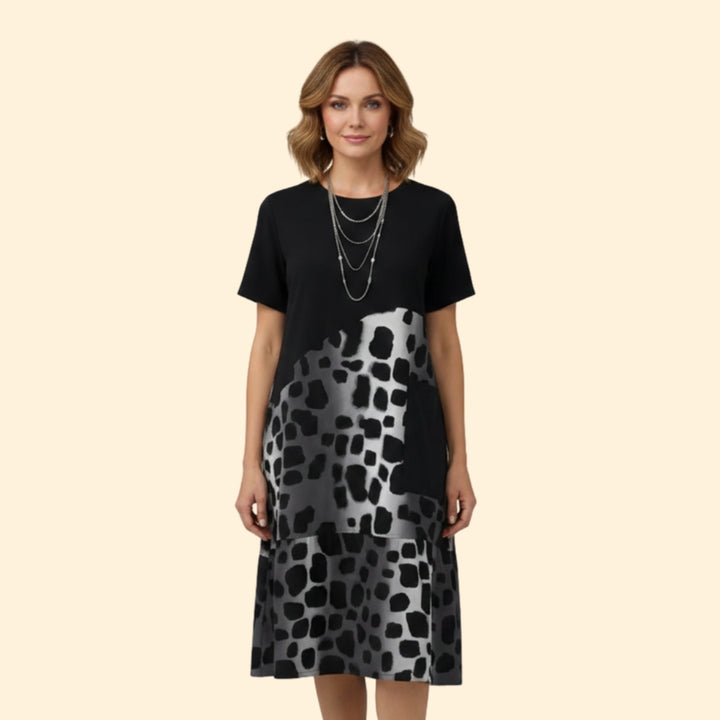 Women’s Casual Dress with Print Detail