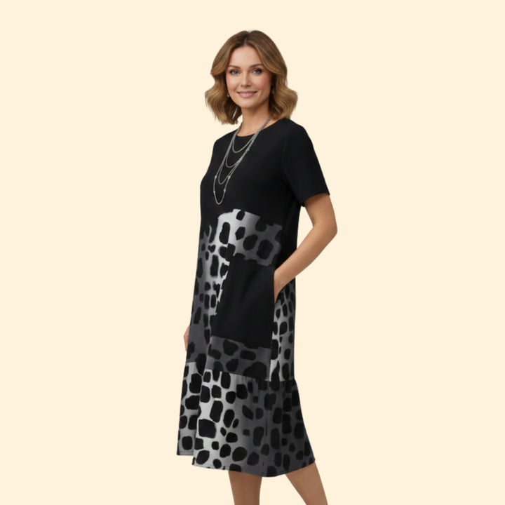 Women’s Casual Dress with Print Detail