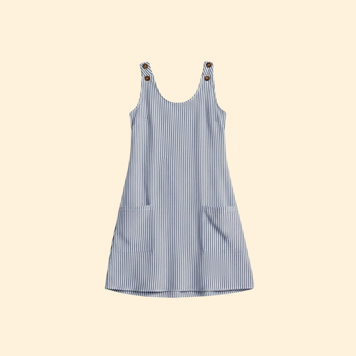 Women’s Casual Dress with Stripe Pattern