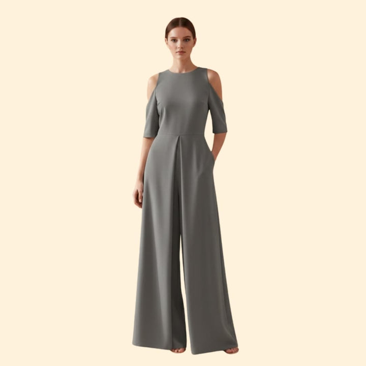 Women's Casual Jumpsuit Round Neckline