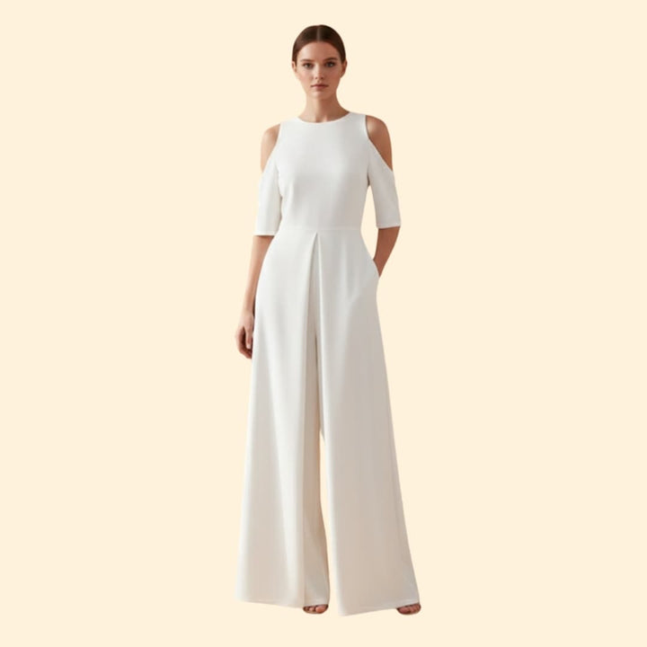 Women's Casual Jumpsuit Round Neckline