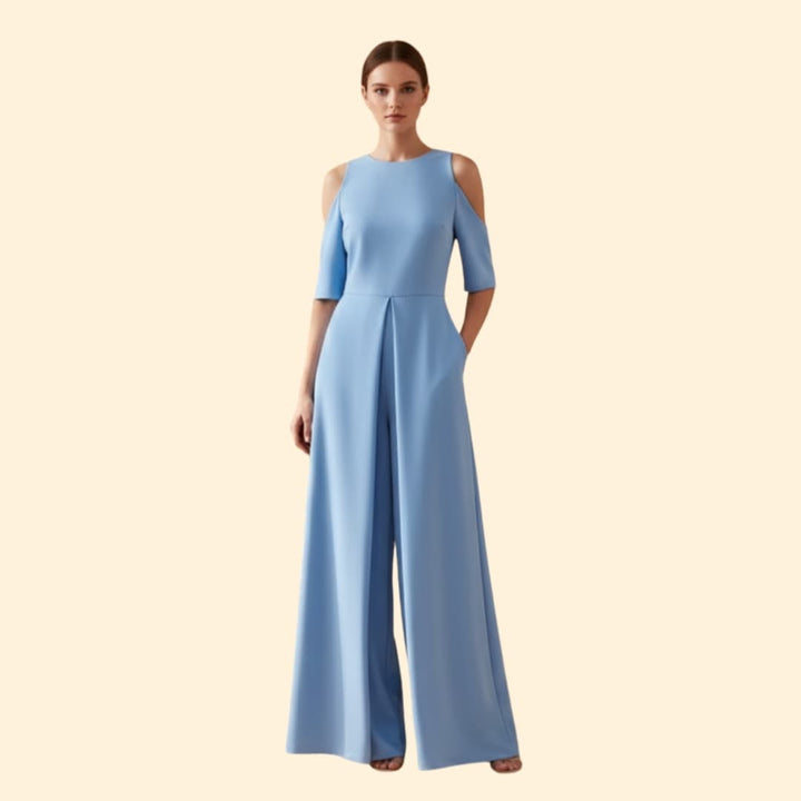 Women's Casual Jumpsuit Round Neckline