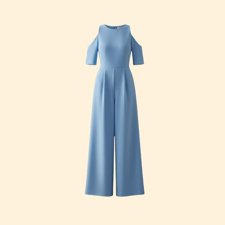 Women's Casual Jumpsuit Round Neckline