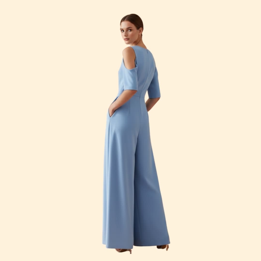 Women's Casual Jumpsuit Round Neckline