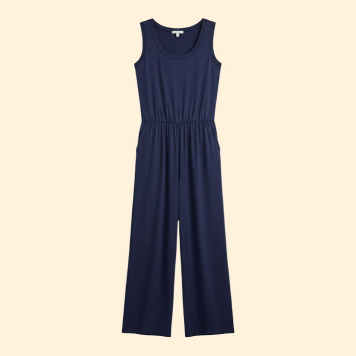 Women’s Casual Jumpsuit with Elastic Waist