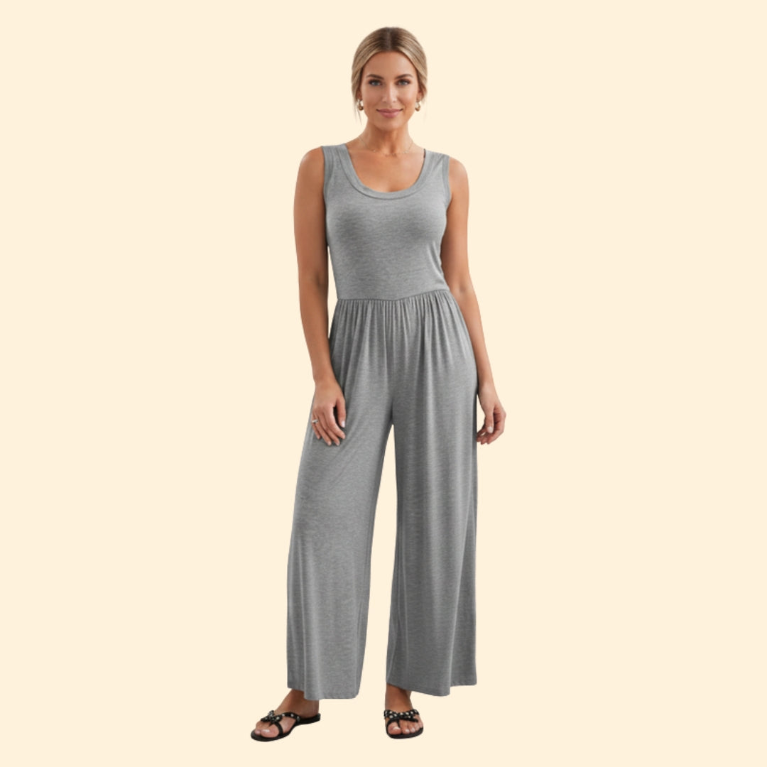 Women’s Casual Jumpsuit with Elastic Waist