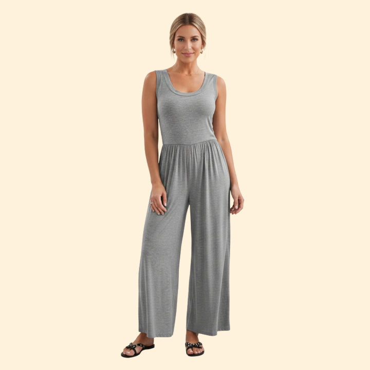 Women’s Casual Jumpsuit with Elastic Waist