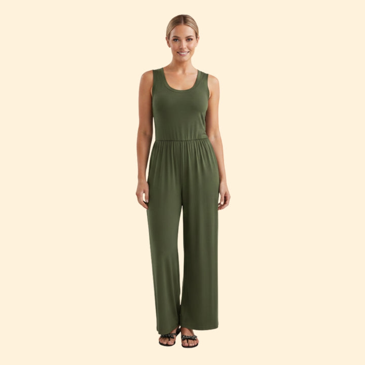 Women’s Casual Jumpsuit with Elastic Waist