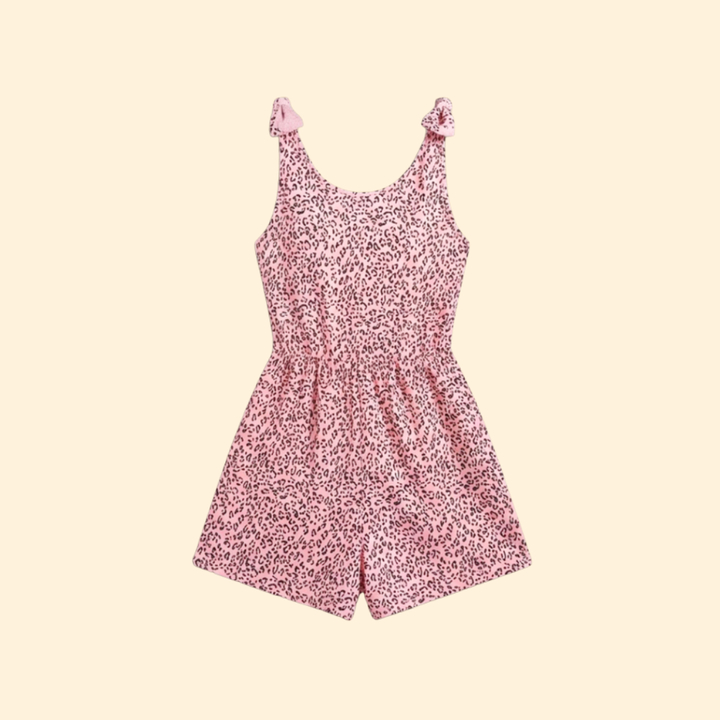 Women’s Casual Jumpsuit with Tie-Shoulder Straps