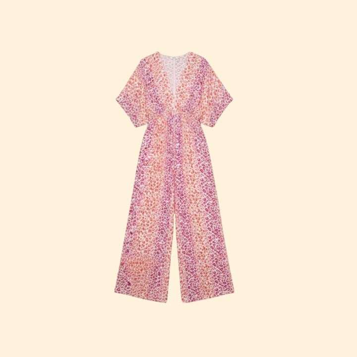 Women’s Casual Jumpsuit with V-Neckline