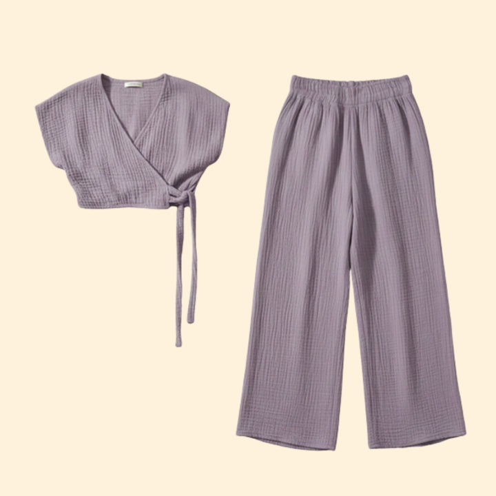 Women’s Casual Jumpsuit with Wrap Design