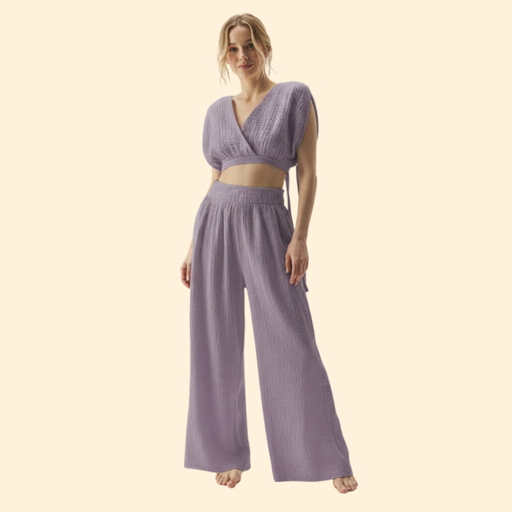 Women’s Casual Jumpsuit with Wrap Design