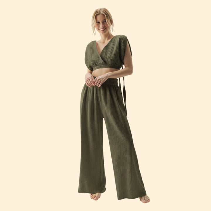 Women’s Casual Jumpsuit with Wrap Design