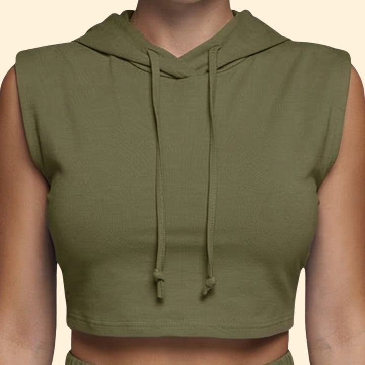 Women’s Casual Outfit with Drawstring Shorts