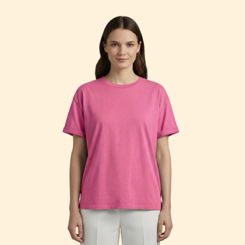 Women’s Casual Oversized T-Shirt with Short Sleeves