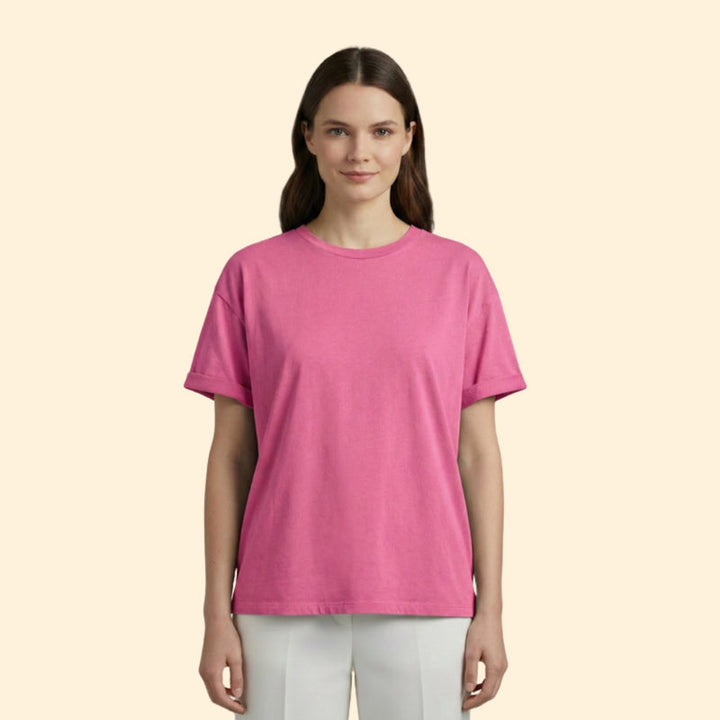 Women’s Casual Oversized T-Shirt with Short Sleeves