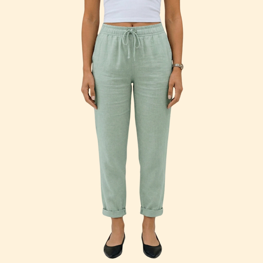 Women’s Casual Pants with Rolled Cuffs
