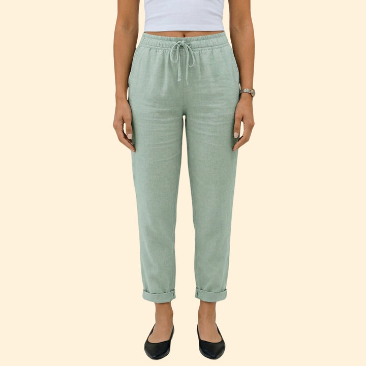 Women’s Casual Pants with Rolled Cuffs