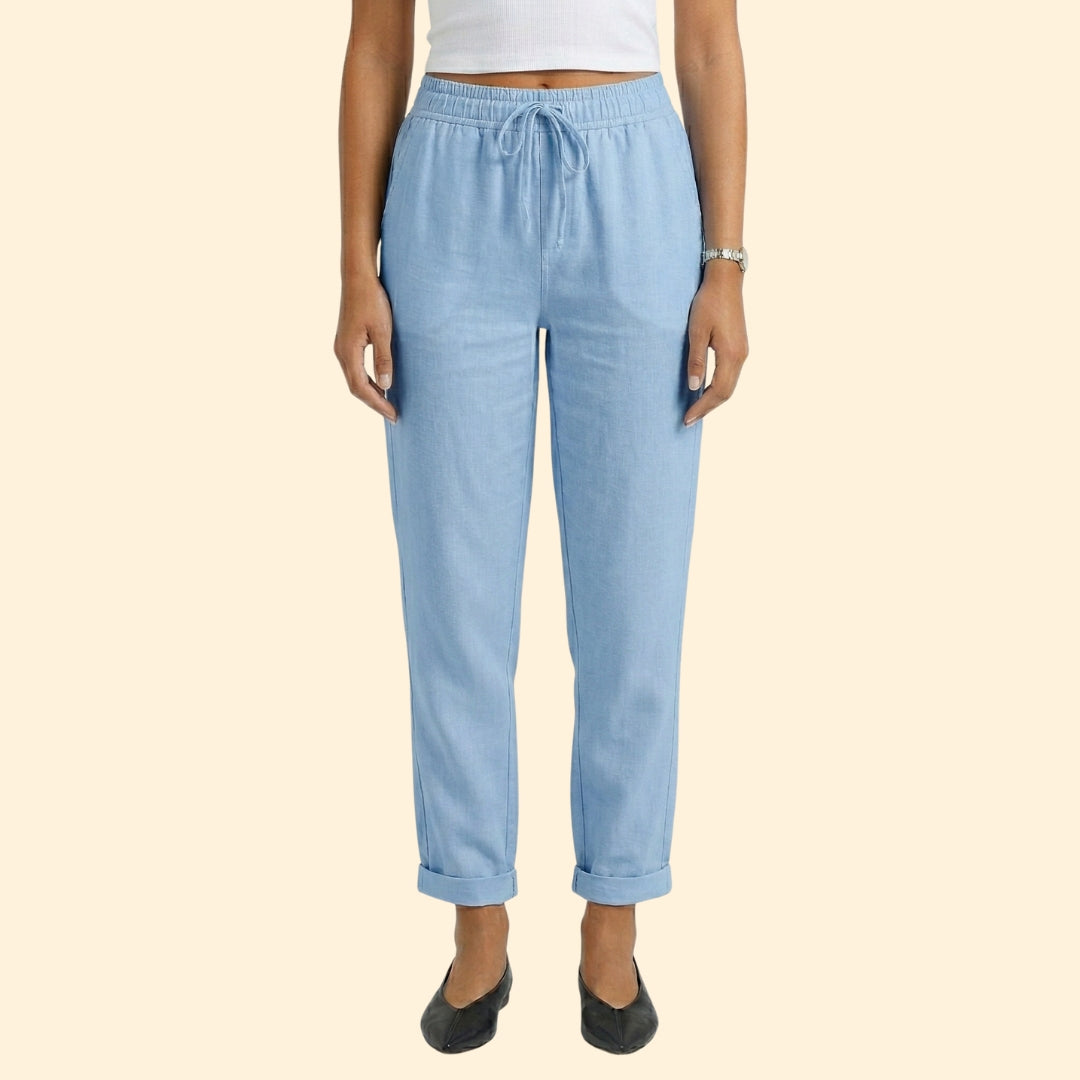 Women’s Casual Pants with Rolled Cuffs