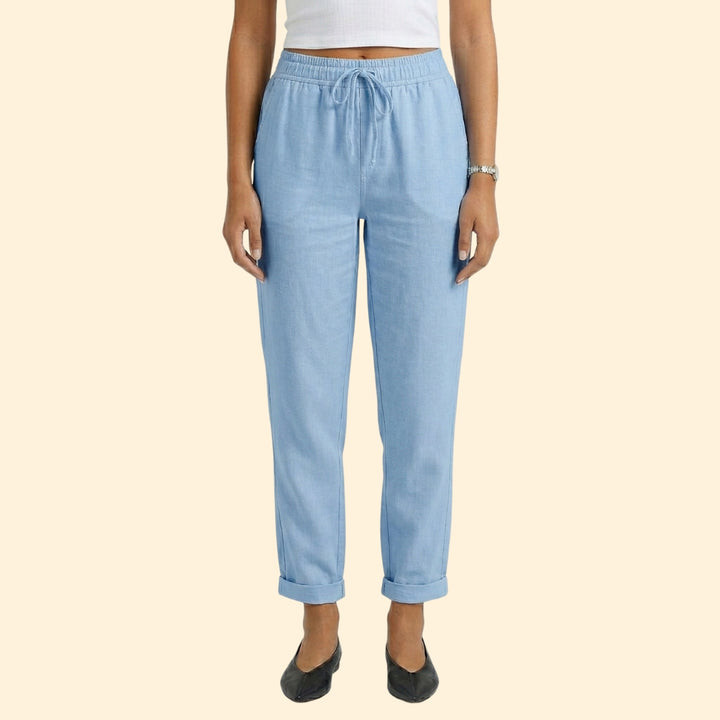 Women’s Casual Pants with Rolled Cuffs
