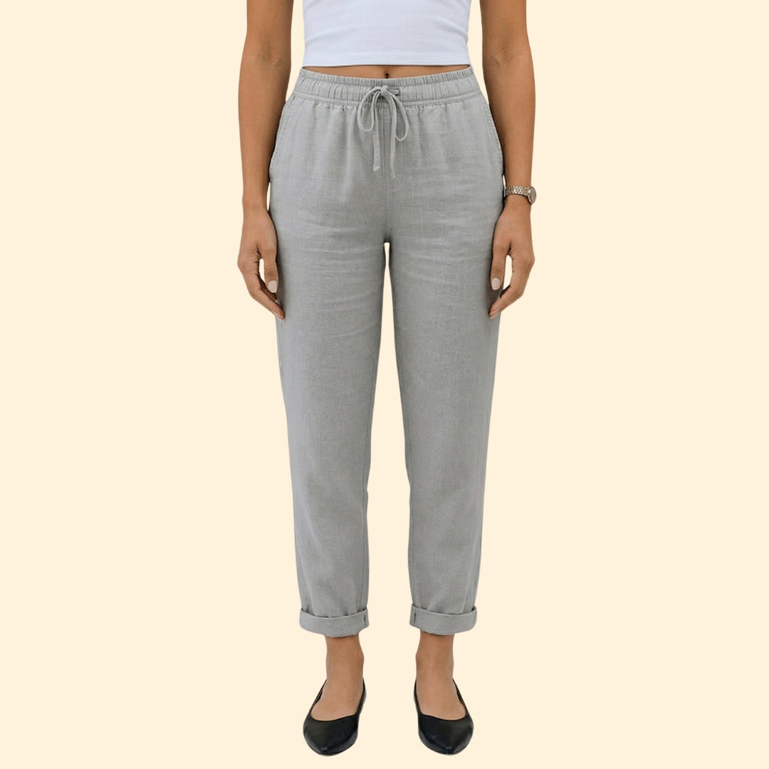 Women’s Casual Pants with Rolled Cuffs