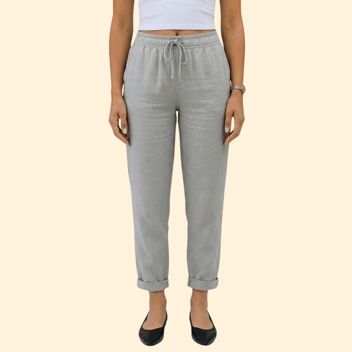 Women’s Casual Pants with Rolled Cuffs