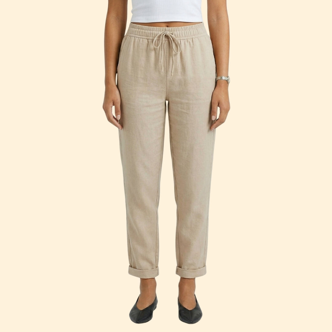 Women’s Casual Pants with Rolled Cuffs