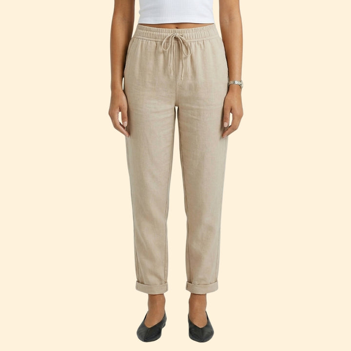 Women’s Casual Pants with Rolled Cuffs