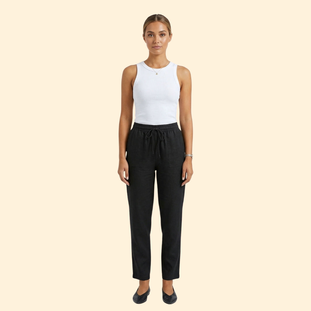 Women’s Casual Pants with Rolled Cuffs