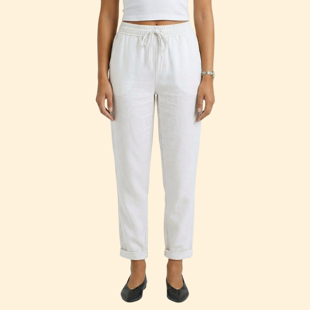 Women’s Casual Pants with Rolled Cuffs