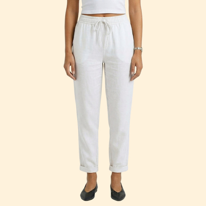 Women’s Casual Pants with Rolled Cuffs