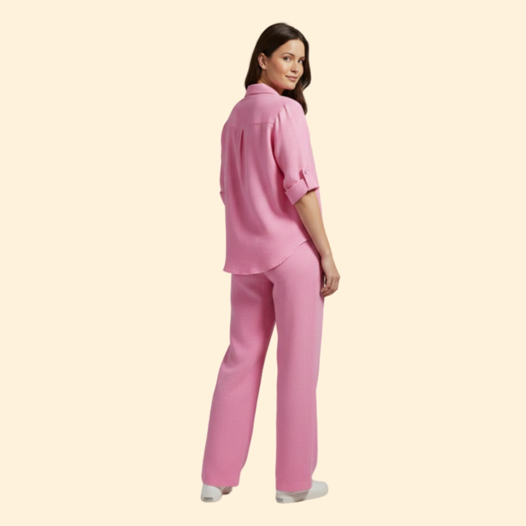 Women’s Casual Set with Loose-Fit Trousers