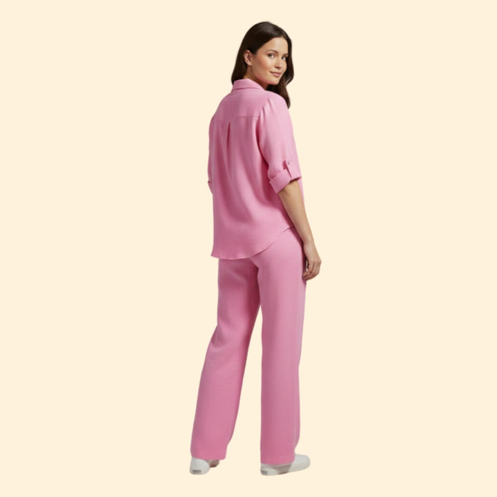 Women’s Casual Set with Loose-Fit Trousers