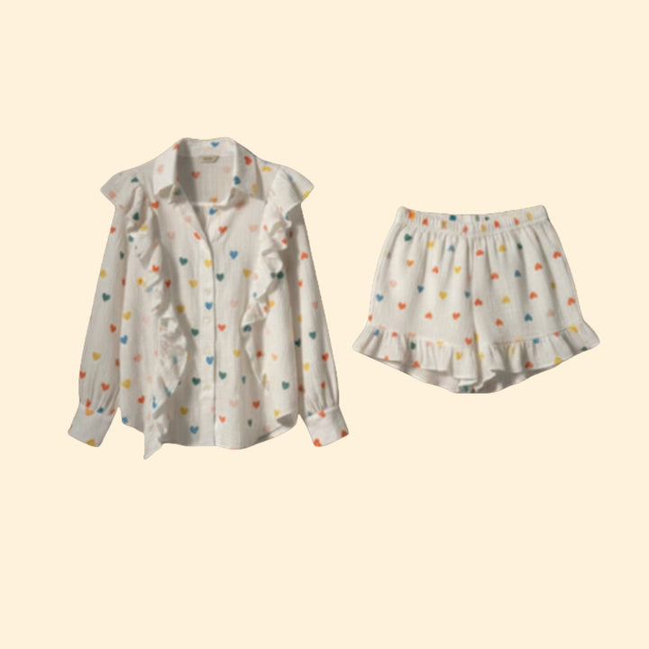 Women’s Casual Set with Relaxed Fit Shorts