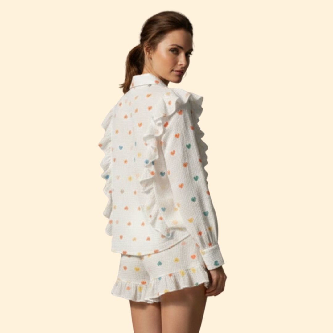 Women’s Casual Set with Relaxed Fit Shorts