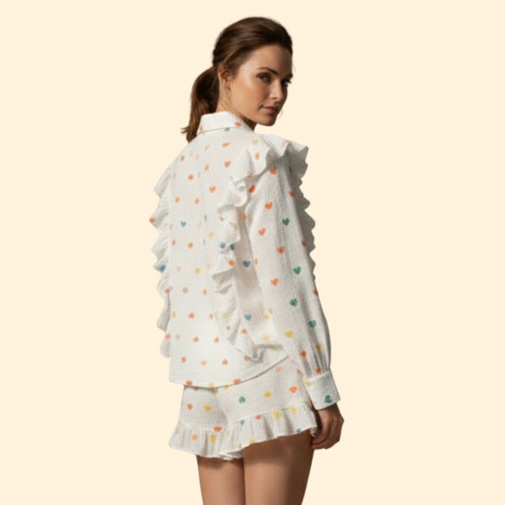 Women’s Casual Set with Relaxed Fit Shorts