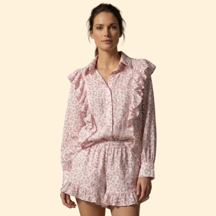 Women’s Casual Set with Relaxed Fit Shorts