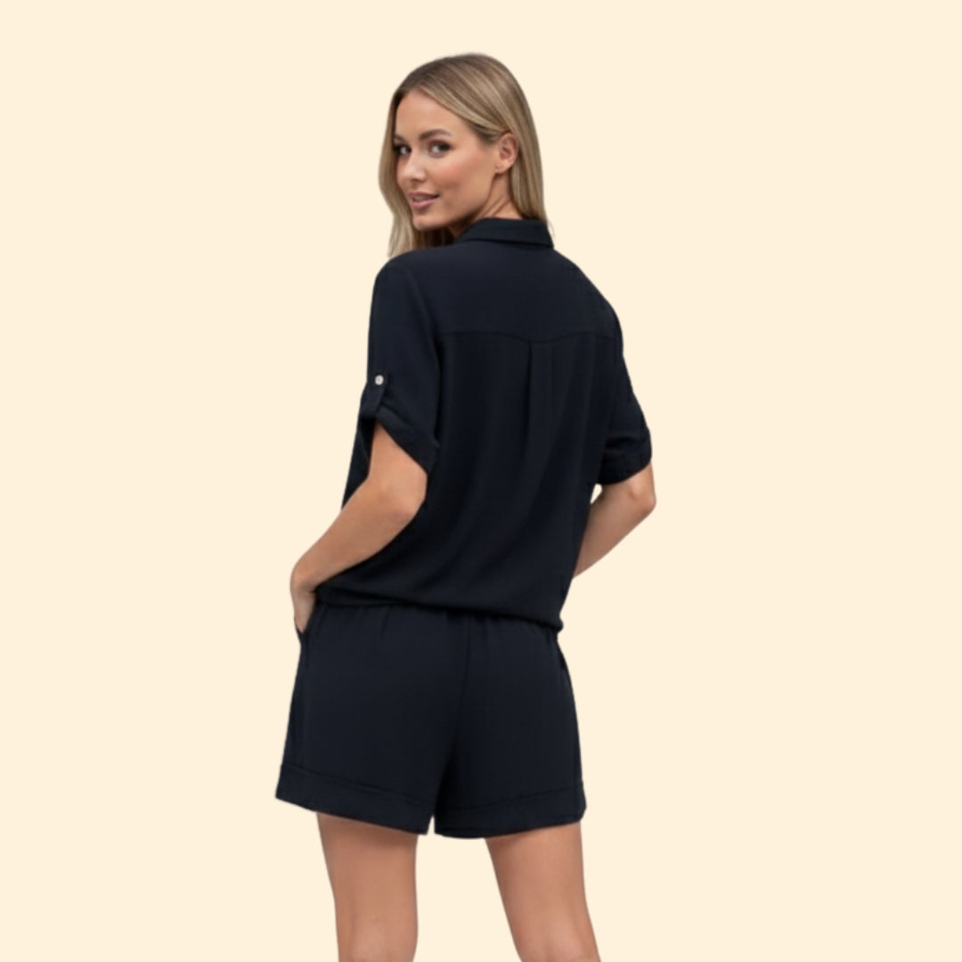 Women’s Casual Shirt and Shorts Set
