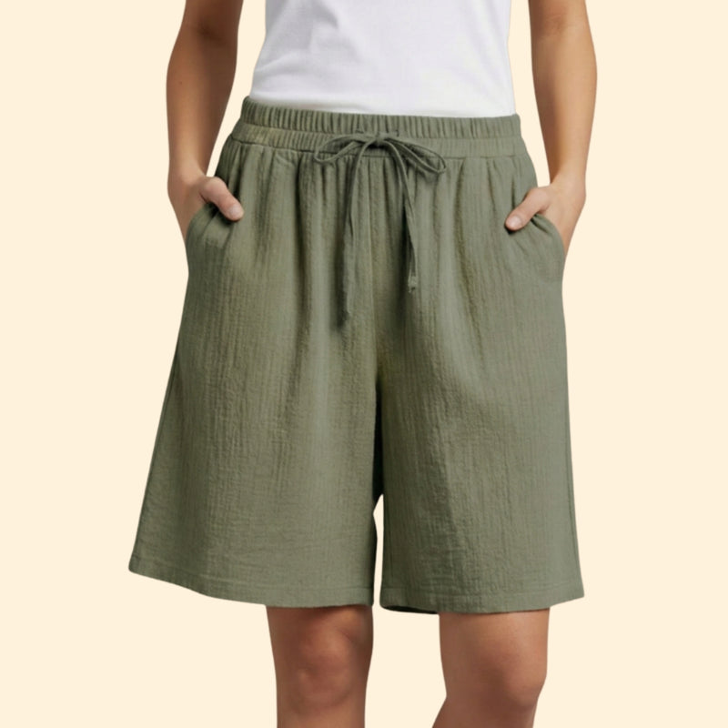 Women’s Casual Shorts with Adjustable Waistband