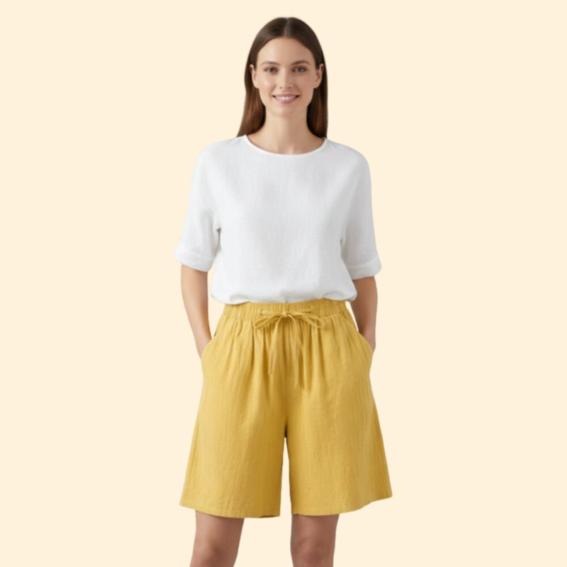 Women’s Casual Shorts with Adjustable Waistband