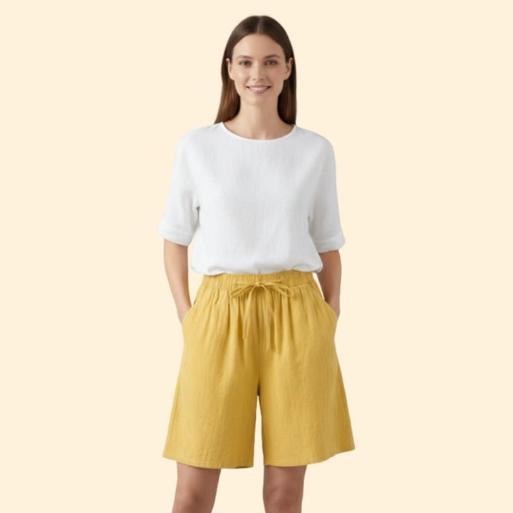 Women’s Casual Shorts with Adjustable Waistband