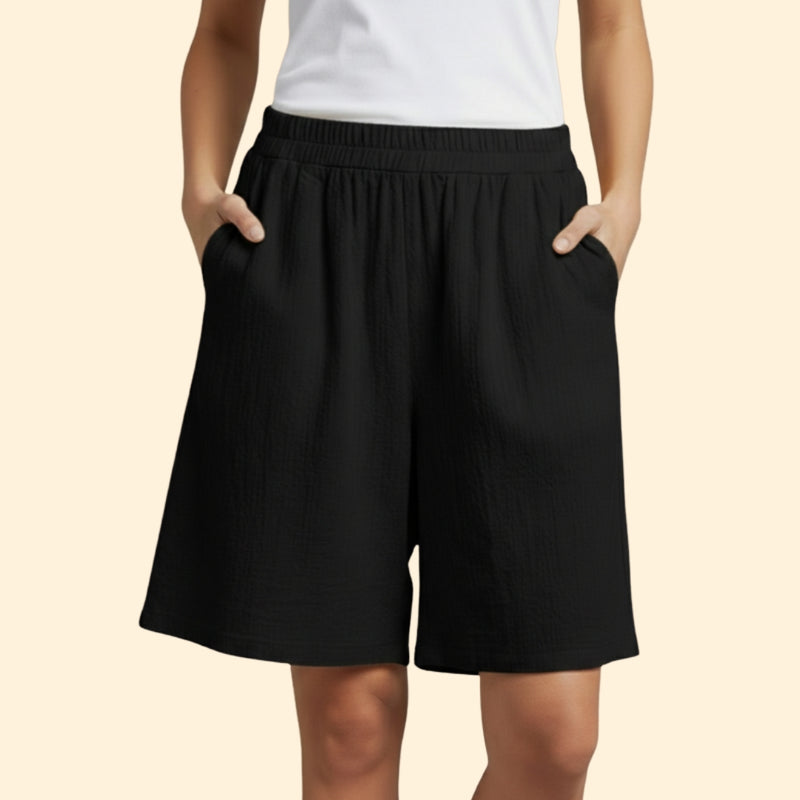 Women’s Casual Shorts with Adjustable Waistband
