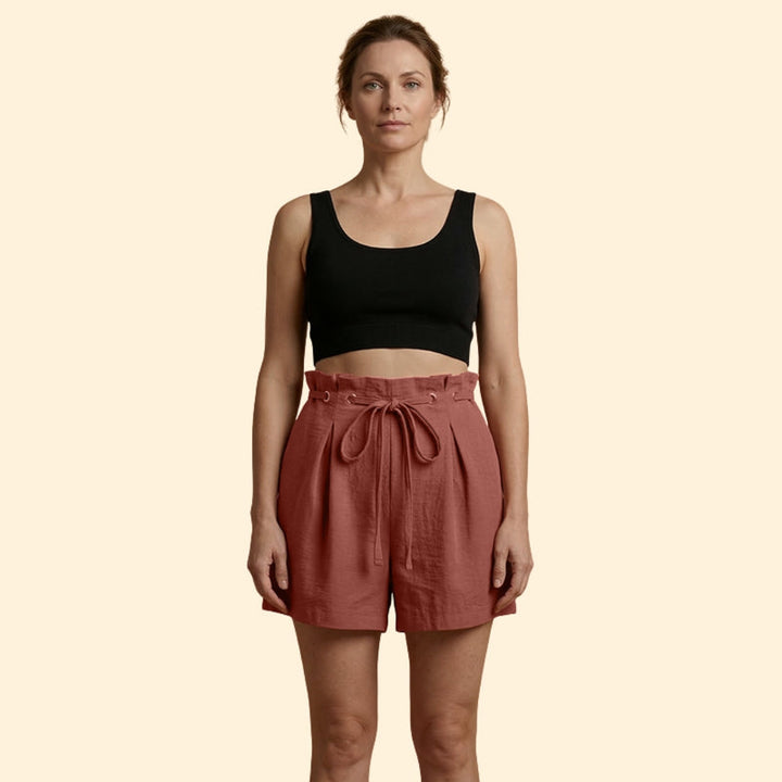 Women’s Casual Shorts with Grommet Detail