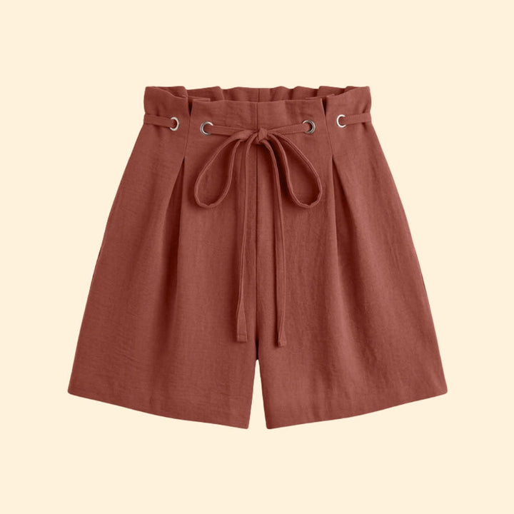 Women’s Casual Shorts with Grommet Detail