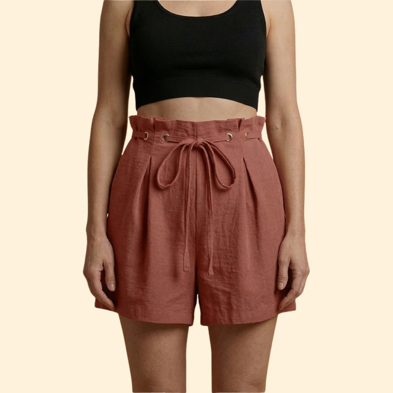 Women’s Casual Shorts with Grommet Detail