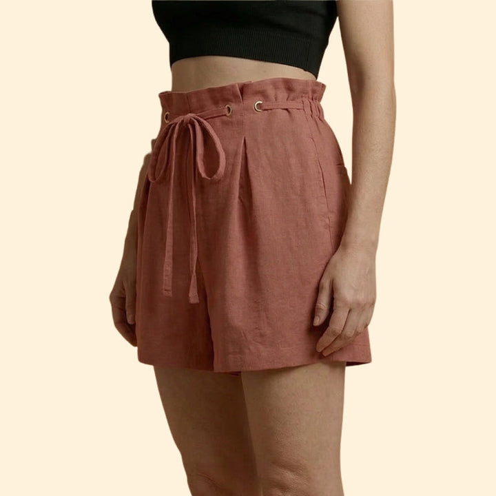 Women’s Casual Shorts with Grommet Detail