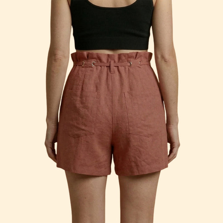 Women’s Casual Shorts with Grommet Detail