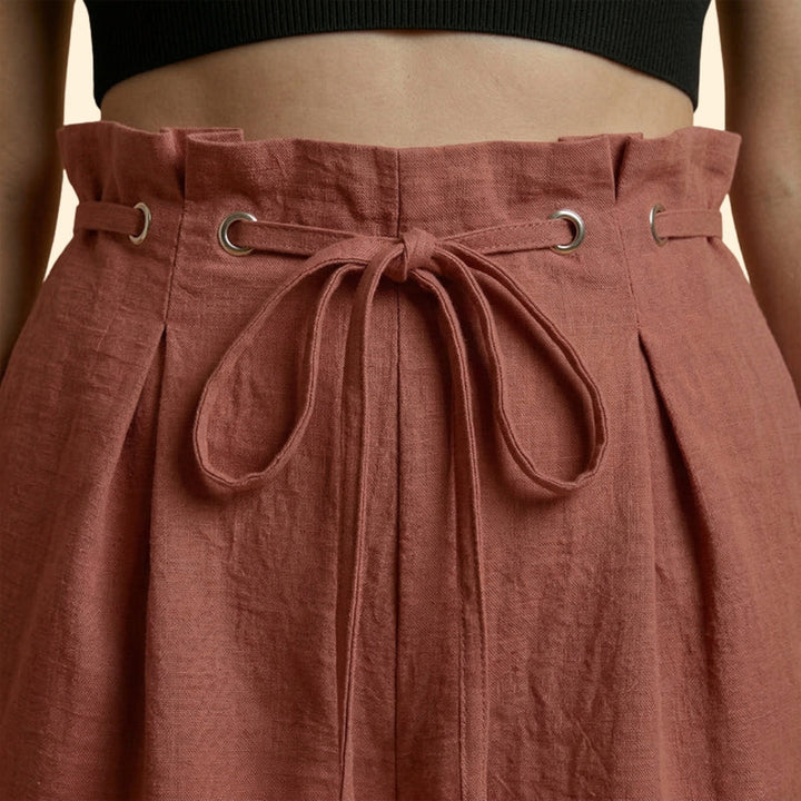 Women’s Casual Shorts with Grommet Detail