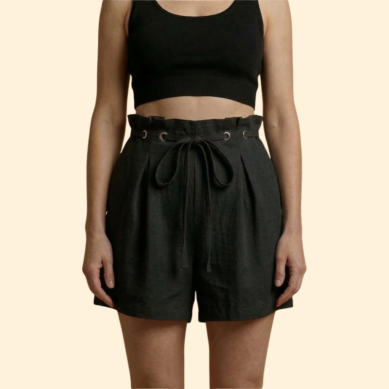 Women’s Casual Shorts with Grommet Detail